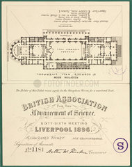 Associate’s Ticket no 1181  Liverpool  1896.