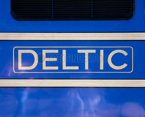 Name plate of the prototype 'Deltic' diesel