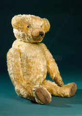 Teddy bear with golden mohair  1920s.