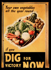 'Dig for Victory' poster  c 1940.