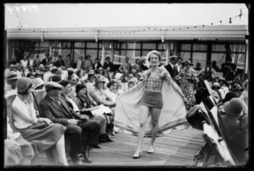 Fashion show on Southend pier  1932.