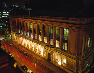 The Science Museum at night  c 1993.