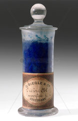 Synthetic blue colorant  c 1900.