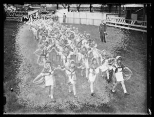 Children rehearsing a show  1933.