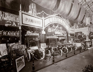 C S Rolls & Co’s stand at a trade fair  Agricultural Hall  London  1903.