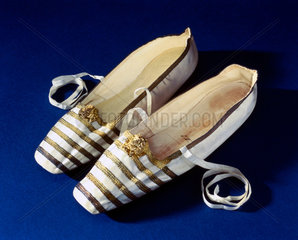 Queen Victoria's slippers  1840-1848.