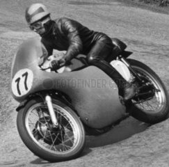 Junior TT motorcycle race  Isle of Man  June 1958.