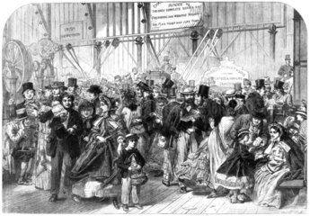 Shilling Day  International Exhibition  London  1862.