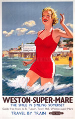 ‘Weston-super-Mare’  BR poster  1948-1965.