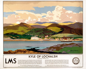 ‘Kyle of Lochalsh’  LMS poster  1923-1947.