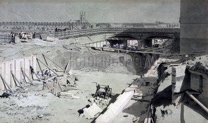 Hampstead Road Bridge  London  from the Camden side  16 August  1836.