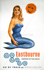 'Eastbourne  Suntrap of the South'  BR poster  1961.