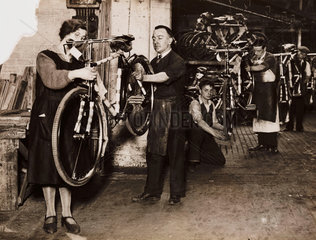 Hercules bicycle factory  Birmingham  1931.