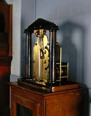 Regulator clock with gravity escapement  English  c 1850.
