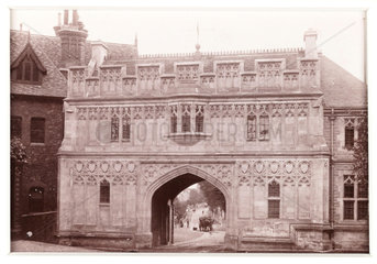 'Malvern Priory Gateway'  c 1880.