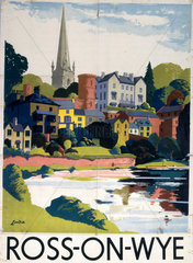 ‘Ross-on-Wye’  BR (WR) poster  1950.