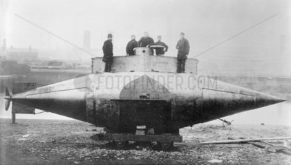 'Resurgam'  the first mechanically propelled submarine  1879.