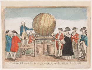 Demonstration of ballooning  c 1784.