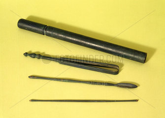 Bronze Roman surgical instruments  1st century AD.
