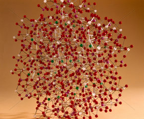 Crystal structure model of apatite  1981.