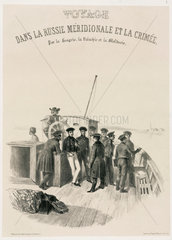 Sailors on board ship  c 1837.