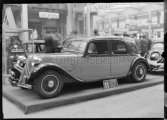 Citroen two-litre family saloon  Paris  1934.