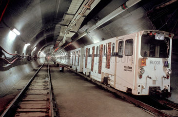 Channel Tunnel train  1992.