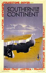 'Southern for the Continent'  SR poster  1933.