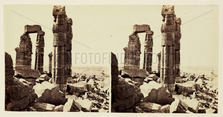 'The Columns of Amunothph III at Soleb - Ethiopia'  1859.