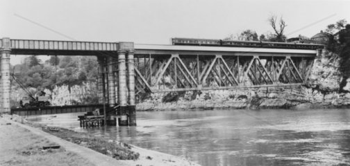 Chepstow Railway Bridge  built in 1851.