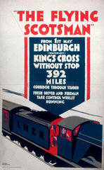The Flying Scotsman'  LNER poster  1923-1947.