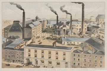 Distillery buildings of John Power & Sons  Dublin  Ireland  c 1845.