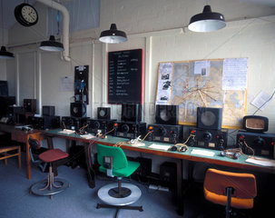 Re-creation of a radio intercept room  Bletchley Park  1997.