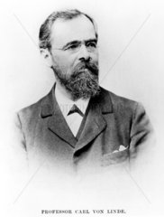 Professor Carl von Linde  German inventor  late 19th century.