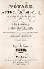 Title page of ‘Voyage round the world’  1822-1825.
