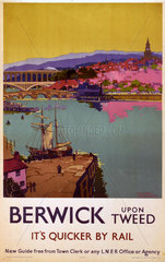 Berwick upon Tweed  LNER poster  1923-1947.