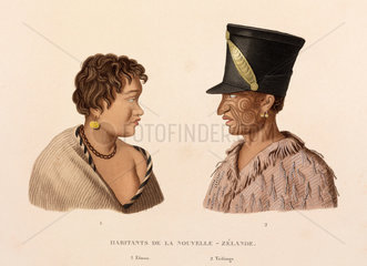 Etinou and Taifanga  New Zealand Maoris  1822-1825.