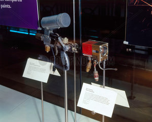 Plasma gun used to apply thermal barrier