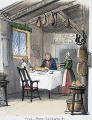 'Food  hams  sausages'  c 1845.