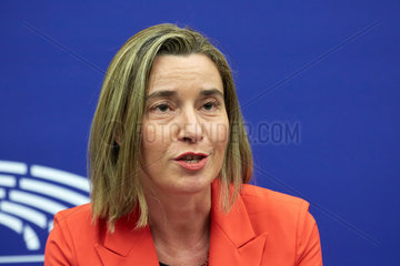 Strassburg  Frankreich  Federica Mogherini  SPE/PD  EU-Aussenbeauftragte
