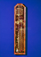 Combined barometer and thermometer  1719.