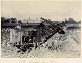 Building the main line between Wootton Bassett  Wiltshire  and Bristol  1899.