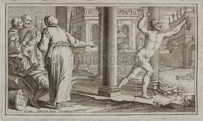 Archimedes crying 'Eureka!'  3rd century BC  (1737).