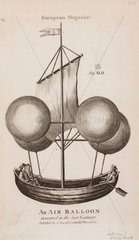 ‘An Air Balloon invented in the last Century’  1670.