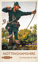 ‘Nottinghamshire’  BR poster  1948-1951.