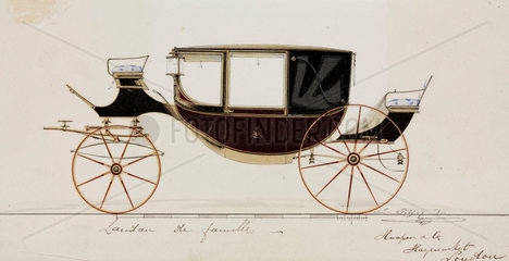 'Landau' carriage  1855.