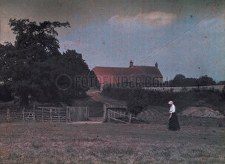 ‘A Sussex Farmstead’  c 1910-1915.