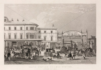 London Bridge Station  London  c 1851.