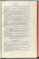 Contents page of the journal containing Einstein’s relativity theory  1905.
