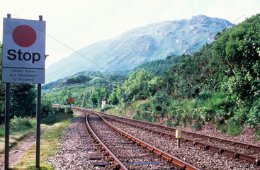 The West Highland Line north of Tulloch Sta